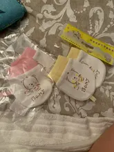 Guantes de seguridad con estampado de dibujos animados para Recién Nacido manopla facial para bebé, protección para recién nacido, para las cuatro estaciones