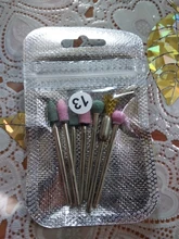 Juego de brocas de diamante para uñas, cortadores de manicura, piedra de cerámica de silicona, fresa eléctrica para máquina de manicura y pedicura, 6/7