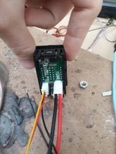 LED Digital DC amperímetro voltímetro de 4 bits 5 alambres DC 200V 10A medidor de corriente de voltaje de la fuente de alimentación de LED azul rojo pantalla doble Detector