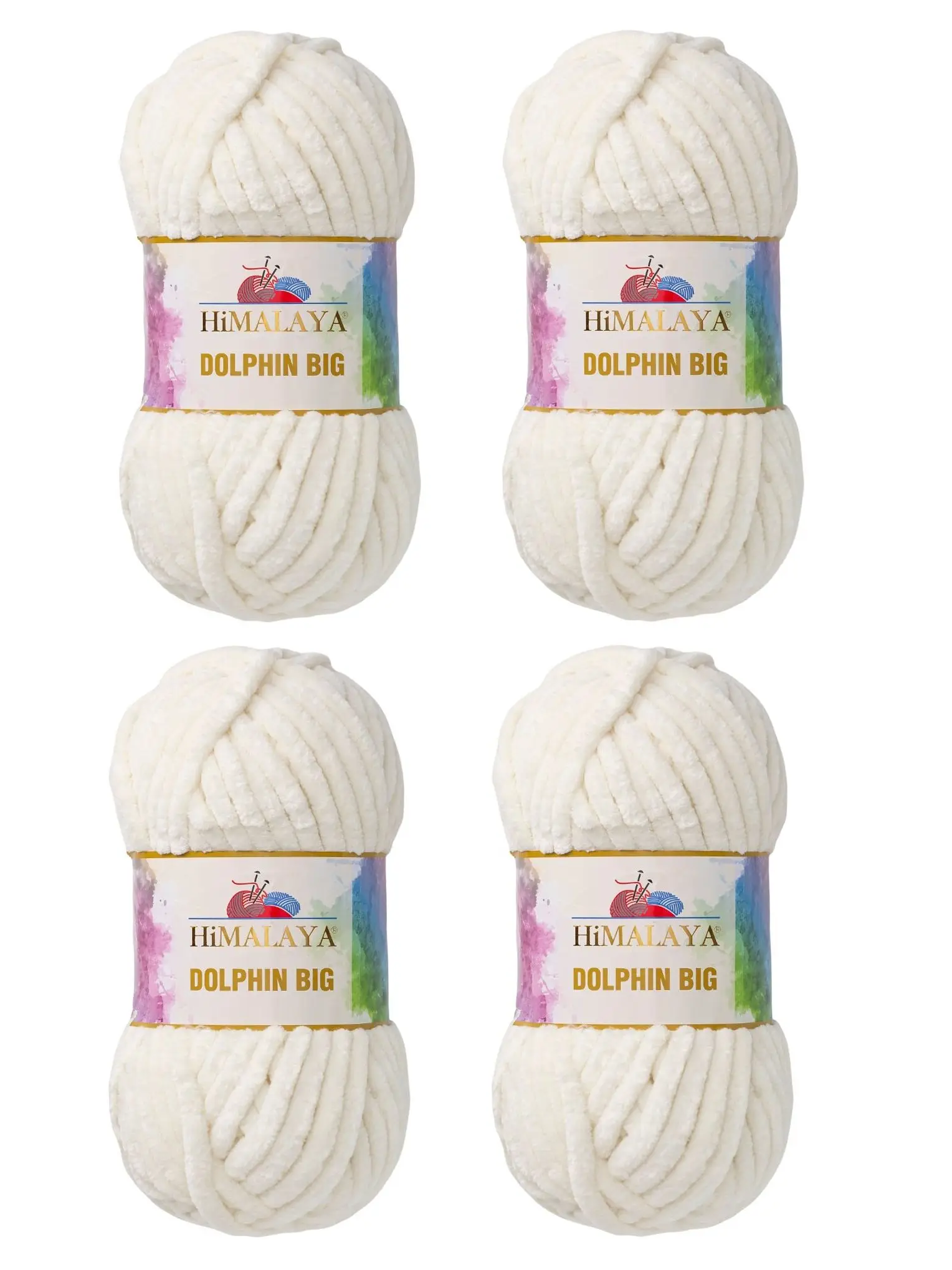 Himalaya Dolphin Big Super Ingombrante Più Spesso Himalaya Delfino Grande Filato 4 Palline 4X200G Maglia Uncinetto Velluto Ciniglia Lana Amigurumi Vis