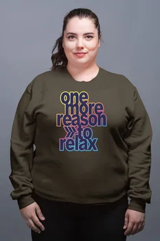 

Angemiel Wear One More Reason To Relax Green Women Sweatshirts