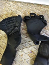 Guantes antideslizantes para gimnasio para hombre y mujer, 1 par, antigolpes, para entrenamiento de levantamiento de pesas, medio dedo, ciclismo de montaña