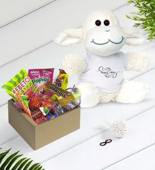 

Personalized Is Nostalgic Lezzetler Plush Little Lamb Gift Seti-3