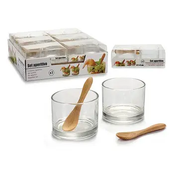 

Glasses Vivalto Crystal (2 Pieces) (9 x 5 x 16,5 cm)
