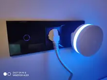 Livolo – Panel de cristal doble para interruptor de pared. C7-2SR-11, Panel de cristal estándar europeo para interruptor y enchufe en 4 colores