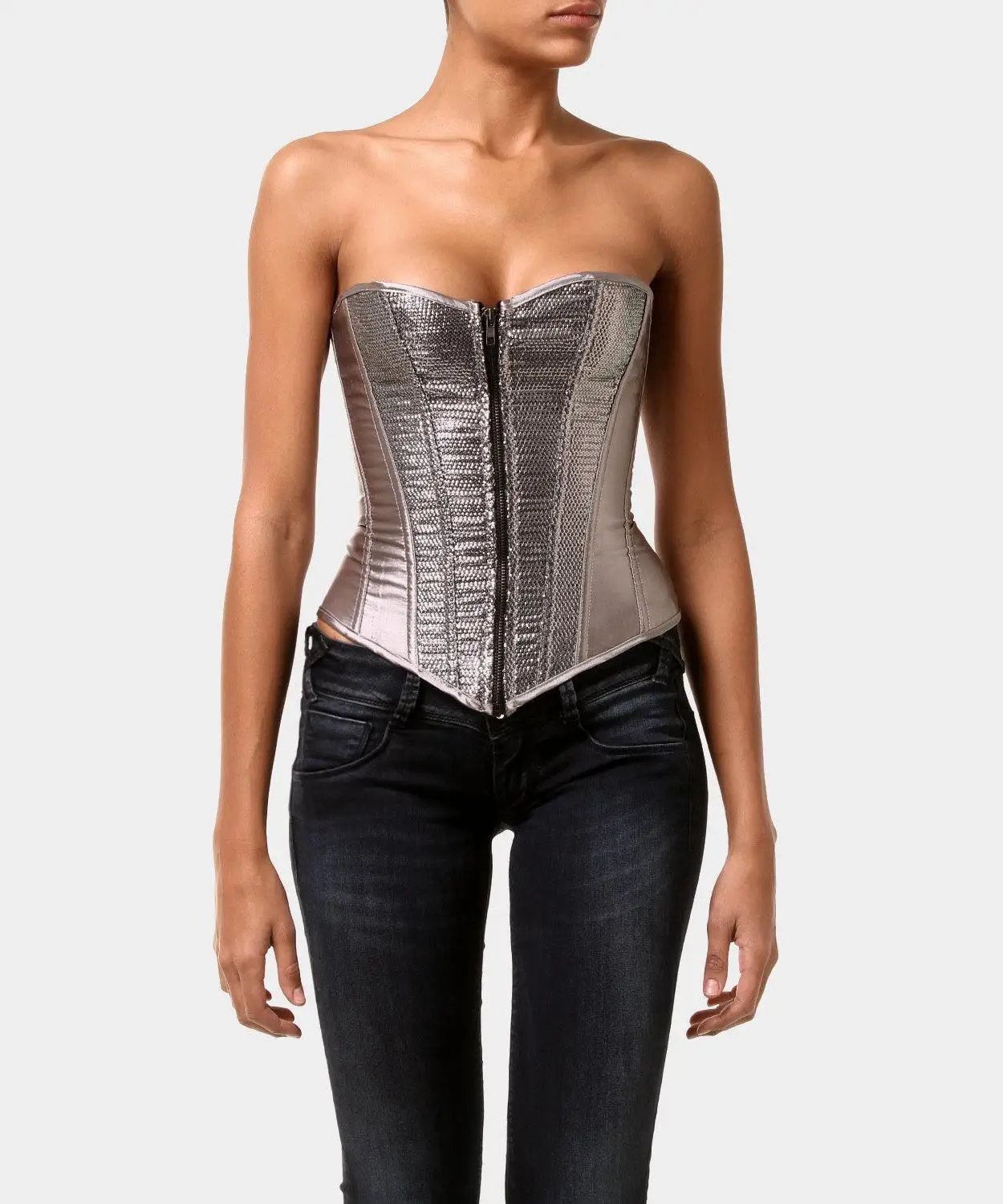 Интимакс Сабина корсет para mujer en color gris metalizado - Цвет: 8062 GREY METALLIZED