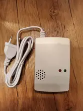 Detector de fugas de Gas, propano, butano, Gas Natural, Sensor de alarma de seguridad, enchufe de la UE