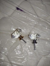 NAIERDI Base de oro en forma de diamante de cristal de diseño de perillas de vidrio armario tiradores pomos de cajones manijas del Gabinete de cocina manija de los muebles