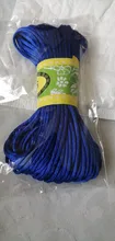 Cordón de nailon de 20 metros y 2MM, hilo de cuerda suave de satén chino, macramé, lazo, pulsera trenzada, borlas, hilo para ABALORIOS