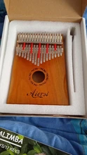 Bag Book Tune-Hammer Gecko Kalimba Thumb Instruction Koa Musical-Gift Aiersi 17-Keys