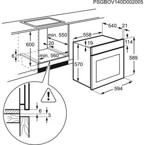 Электрический духовой шкаф Electrolux OEF5C50V