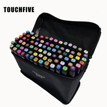 Художественные маркерные ручки для рисования Touchfive 20, 30, 40, 60, 80, 168 цветов, двойная кисть для рисования, каллиграфии, надписи, граффити, маркеры Aritst