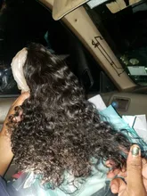 Rizado de la onda de agua Bob peluca del pelo humano del frente del cordón pelucas con minimechones pelo brasileño BOB corto peluca para las mujeres negras