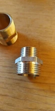1/8 1/4 3/8 1/2 3/4 1 BSP Male Brass Pipe Equal Reducing Hex Nipple Fitting Adapters