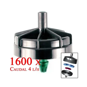 

Gotero Autocompensante Antidrenante 4 l/h Seta. 1600 unidades|Precio unitario por pedido de 1600 unidades a 0,12 €.