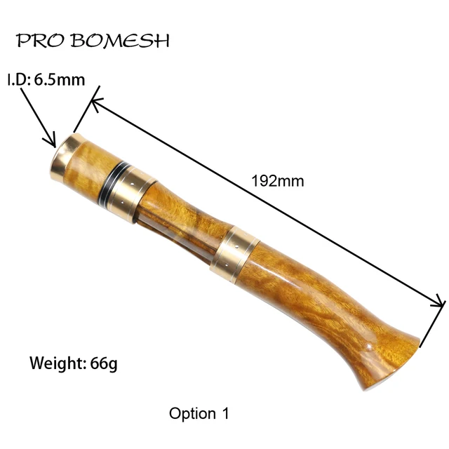 Pro Bomesh 1 Set Burlwood Spinning Casting Reel Seat Handle Kit