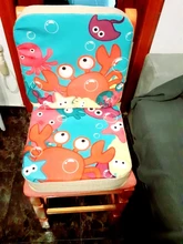 JXM-cojín elevador para silla de comedor de bebé, cojín para asiento de silla con dibujos animados para niños, elevación de silla de paseo