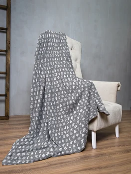

Plaid fleece Christmas Gray