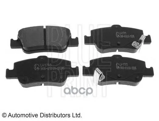 Колодки Тормозные Toyota Auris 1.33-2.2 07-(Великобритания) Задние Blue Print Adt342173 Blue Print арт. ADT342173