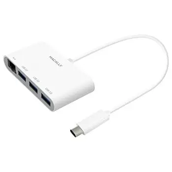 

MACALLY HUB USB-C to 3P USBA + RJ45