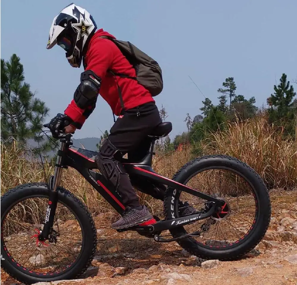 26inch carbon fiber electric bicycle disc brake electric bicycle 26*4.0 tires 8 speed fat electric bicycle E-Bike Power-Assisted