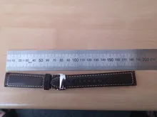 Maikes-correas de reloj de cuero genuino hechas a mano, de 18mm, 20mm, 22mm y 24mm, con hebilla de mariposa Universal