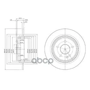 Тормозной Диск Bg3969 Delphi арт. BG3969