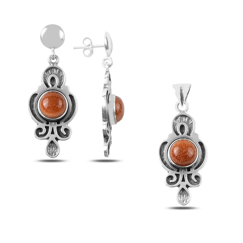 

Silver 925 Sterling Star Cubic Zirconia Hand Job Set