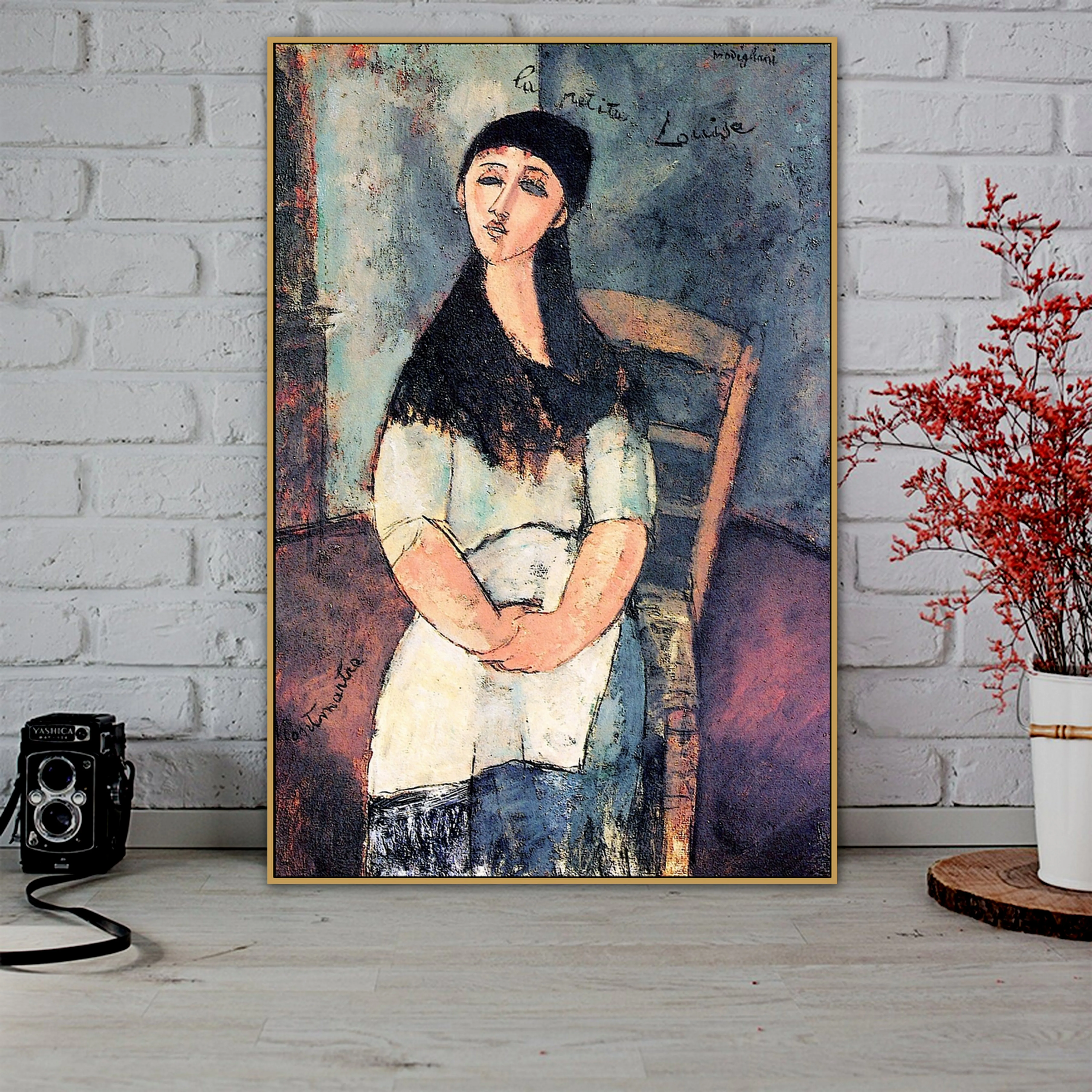 Amedeo Clemente Modigliani старая известная художница Луиза холст картина печатный плакат