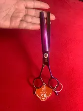 Fenice profesional JP440c 7 pulgadas de alta calidad para mascotas tijeras de peluquería canina curva adelgazamiento tijeras adelgazamiento de 25%