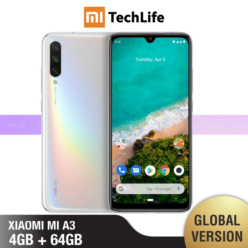 Глобальная версия Xiaomi Mi A3 64 Гб ROM 4 Гб RAM(абсолютно новая/запечатанная) mi a3, mi a3