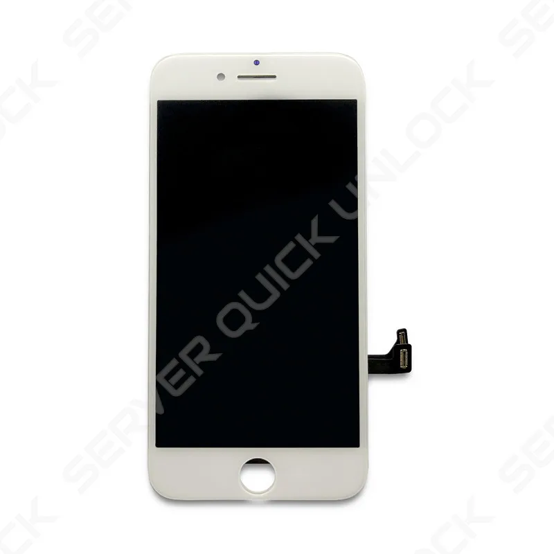 Full screen for iPhone 8 white touch digitizer + LCD + white frame + tempered glass AAA quality + shipping 24h