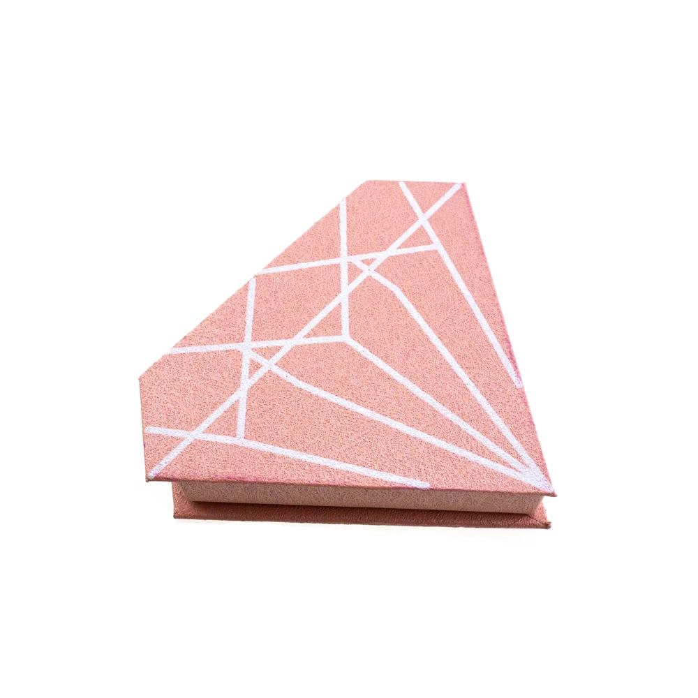 Pink Diamond box Индивидуальные ресницы упаковка Личная бирка с логотипом Стикеры макияж косметички с фокусным расстоянием 25 мм 3d накладные ресницы, норка коробки - Цвет: Pink Diamond box