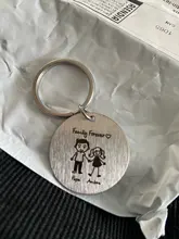 Llavero con grabado de amor para padres e hijos, regalo familiar para padres y niños