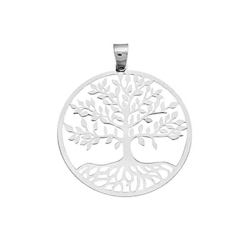 

Pendant 925 Sterling silver m. Rhodium tree life 45mm. Lasers AA2792]