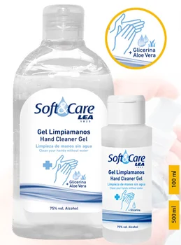 

Pack 2 Gel Hidroalcohólico Lea Higienizante de Manos unds. 100ml & 2 unds. 500ml.