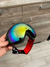 Gafas de esquí antiniebla DE DOBLE CAPA para hombre y mujer, lentes de sol para nieve, snowboard