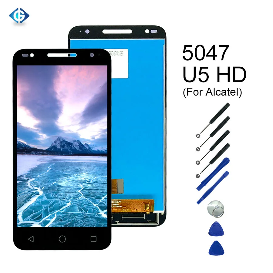 Для Alcatel U5 HD 5047 5047D 5047I 5047U 5047Y полный сенсорный экран ЖК-дисплей сборка панель дигитайзер Замена для Alcatel