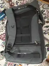 Kingsons-mochila antirrobo con carga USB para hombre y mujer, morral de viaje de poliéster a la moda con carga USB de 13 y 15 para ordenador portátil