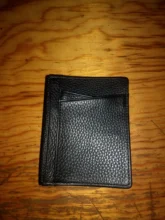 Bycobecy-Mini Cartera de cuero genuino para hombre, billetera pequeña, superfino, suave, 100%, tarjetero