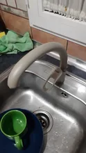 FRAP-grifo de latón de 5 colores para fregadero de cocina, mezclador de agua fría y caliente de un solo Mango, caño giratorio, repisa de lavabo, F4113
