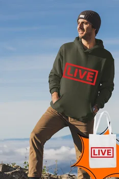 

Angemiel Wear Live Green Men 'S Hooded Sweatshirt Bags Kombin