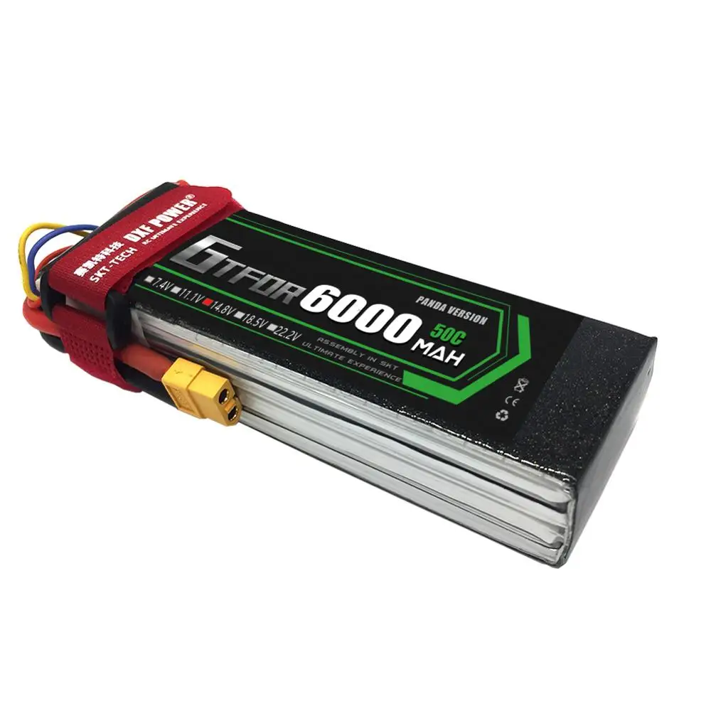 GTFDR Lipo аккумулятор 4S 14 8 в 6000 мАч 50C Burst 100C литий полимерная батарея AKKU для