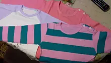 Camiseta de rayas para niñas pequeñas, camiseta de manga larga de algodón, ropa de otoño para niños de 12-8 años, blusa, Tops de manga larga para niños