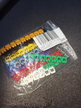 100/150pcs/lot Cable Markers Colourful C-Type Marker Number Tag Label For 2-3mm Wire
