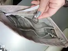 Bag Organizer Purse Cosmetic-Bag Handbag Inside-Bag Nylon Large-Capacity Portable BAMADER