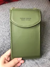 2020 mujeres billetera Color sólido de cuero correas de hombro bolsa teléfono móvil tarjeta grande titulares cartera bolso bolsillos chicas