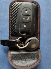 Bolsa de bloqueo de señal de llave de coche, bolso de Faraday, Fob, RFID