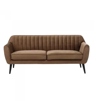 

SOFA 3 SEATER VELVET TAUPE 196X85X82 CM