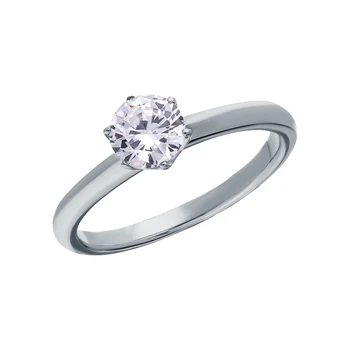 

Silver ring with cubic zirconia sunlight sample 925